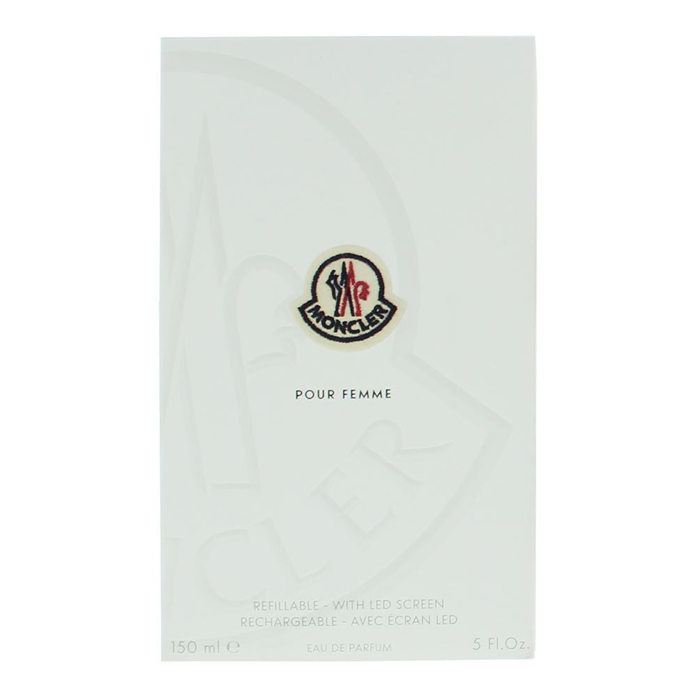 Moncler Pour Femme 150ml Eau De Parfum Spray For Her - Refillable With Led Screen