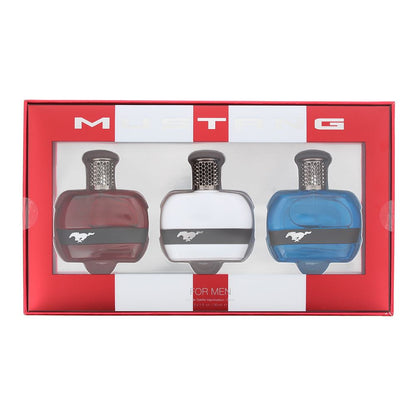 Mustang 30ml Eau de Toilette Gift Set - Red, White, Blue for Him