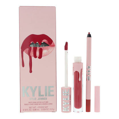 Kylie By Kylie Jenner 3ml Matte Lipstick, 1.1g Lip Liner - 503 Bad Lil Thing