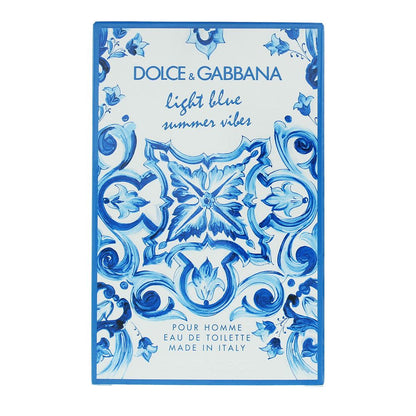 Dolce & Gabbana Light Blue Summer Vibes Pour Homme 125ml Eau de Toilette Spray for Him