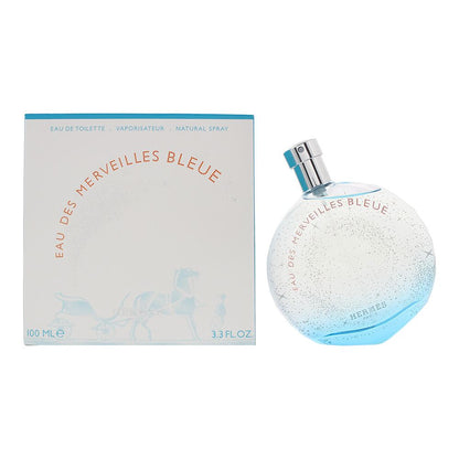 Hermes Eau Des Merveilles Bleue 100ml Eau De Toilette Spray for Her