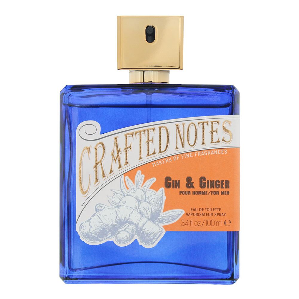 Crafted Notes Gin & Ginger For Men 100ml Eau de Toilette Spray for Him