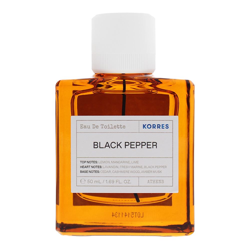 Korres Black Pepper 50ml Eau De Toilette Spray for Him