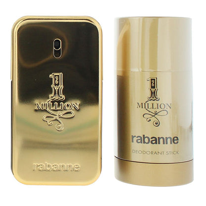 Paco Rabanne 1 Million 50ml Eau de Toilette Gift Set 75ml Deodorant Stick for Him
