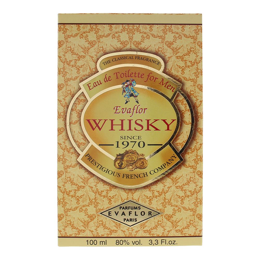 Evaflor Whisky Men 100ml Eau De Toilette Spray For Him