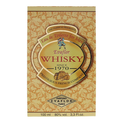 Evaflor Whisky Men 100ml Eau De Toilette Spray For Him