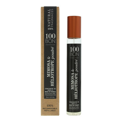 100 Bon Mimosa & Heliotrope Poudre 15ml Eau De Parfum Refillable for Unisex