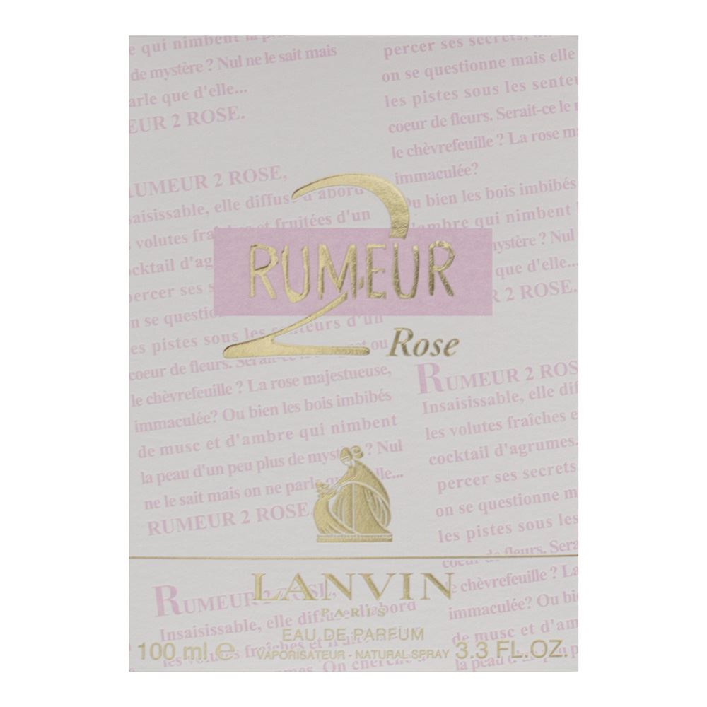 Lanvin Rumeur 2 Rose 100ml Eau De Parfum Spray for Her