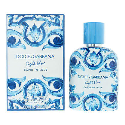 Dolce & Gabbana Light Blue Capri In Love 100ml Eau de Parfum Spray For Him