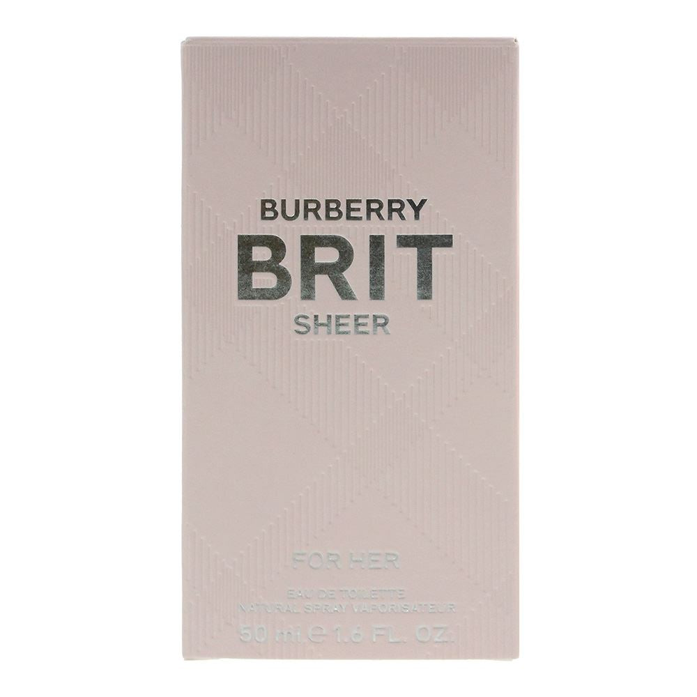 Burberry Brit Sheer 50ml Eau De Toilette Spray for Her