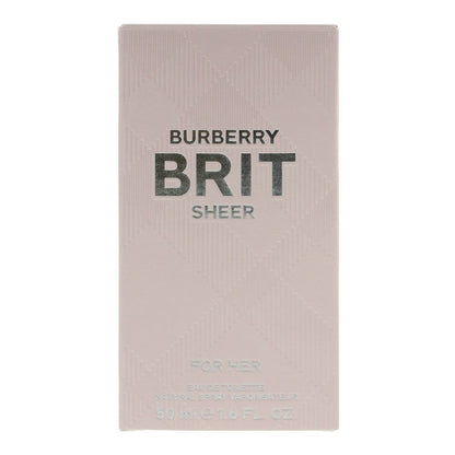 Burberry Brit Sheer 50ml Eau De Toilette Spray for Her