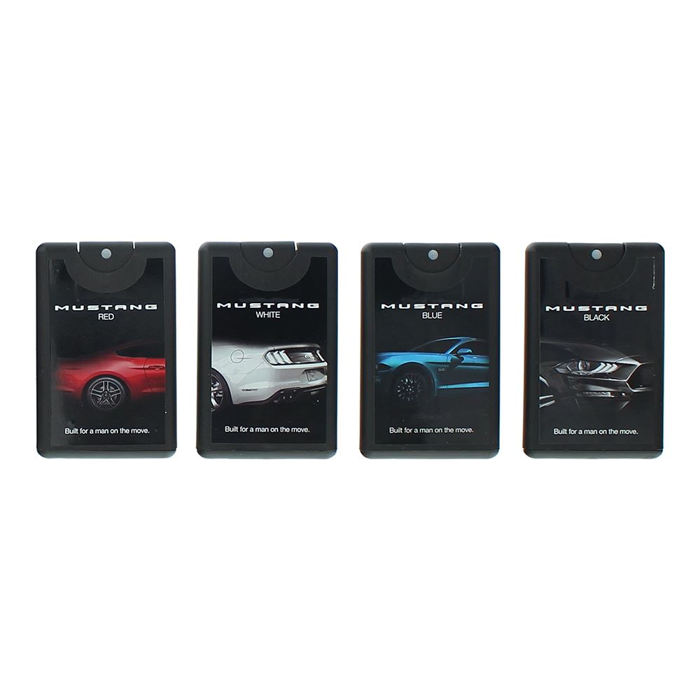 Mustang 20ml Eau de Toilette Gift Set - Red, White, Blue, Black for Him