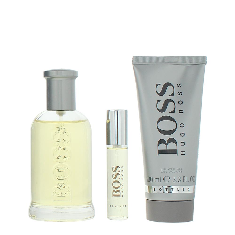 Hugo Boss Boss Bottled 100ml Eau de Toilette Gift Set 10ml Eau de Toilette, 100ml Shower Gel for Him