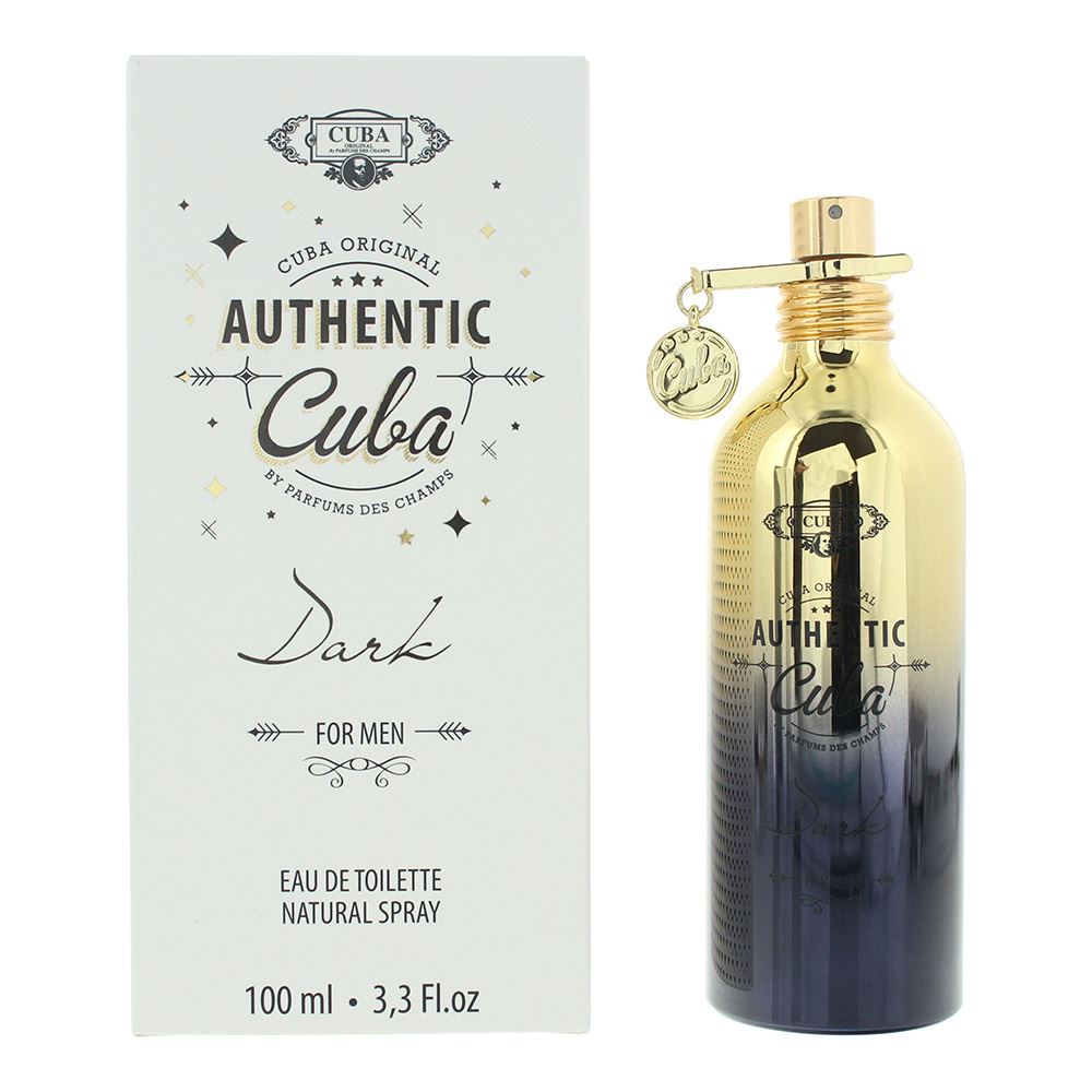 Cuba Authentic Dark For Men 100ml Eau de Toilette Spray for Him