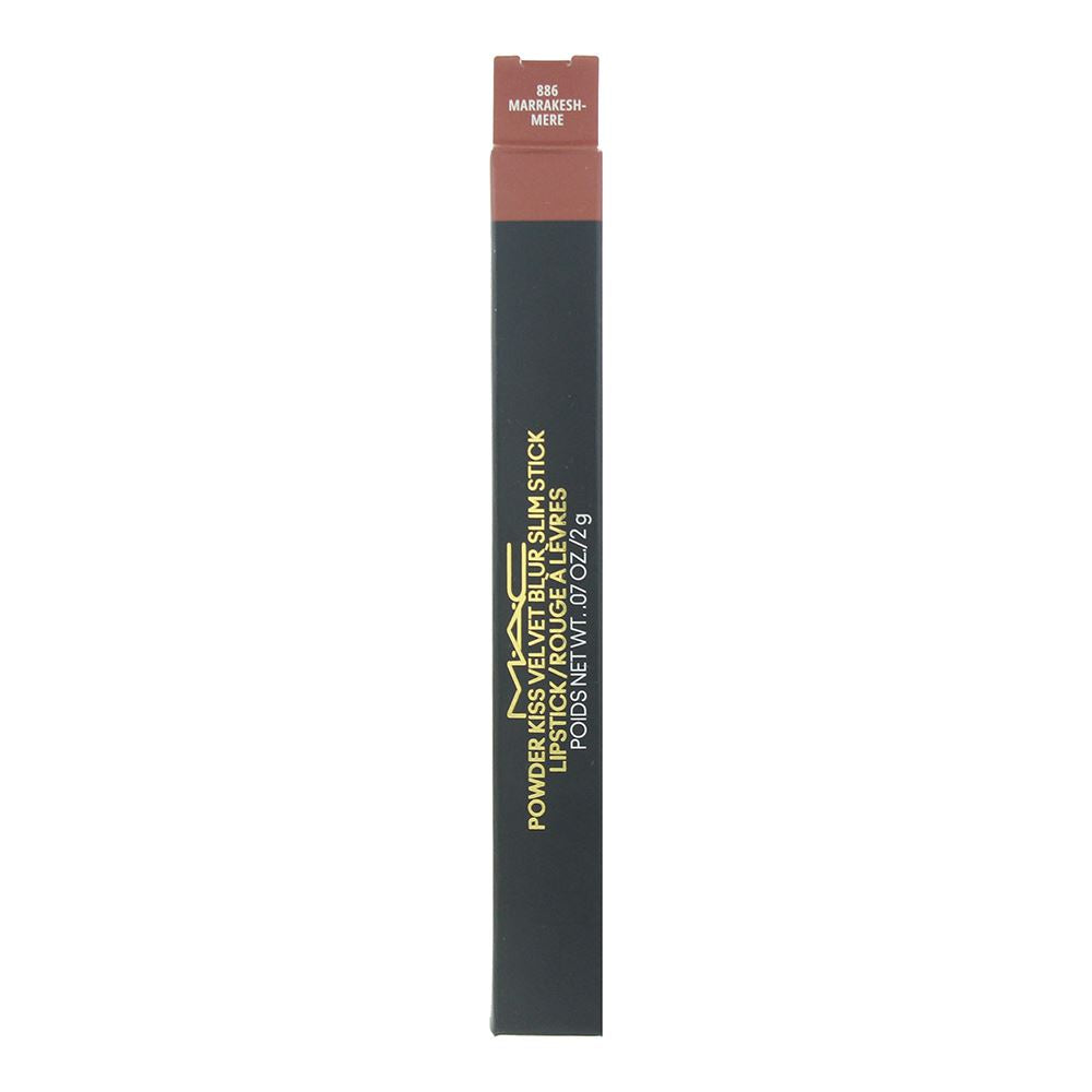 MAC Powder Kiss Velvet Blur Slim Stick 2g  Lipstick- 886 Marrakesh-mere