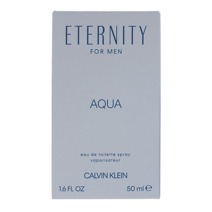 Calvin Klein Eternity For Men Aqua 50ml Eau de Toilette Spray for Him
