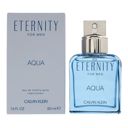 Calvin Klein Eternity For Men Aqua 50ml Eau de Toilette Spray for Him