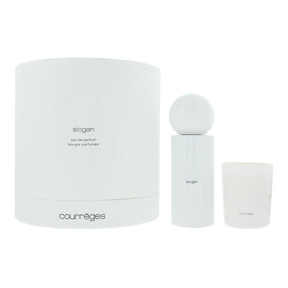 Courreges Slogan 100ml Eau de Parfum Gift Set 75g Candle for  Unisex