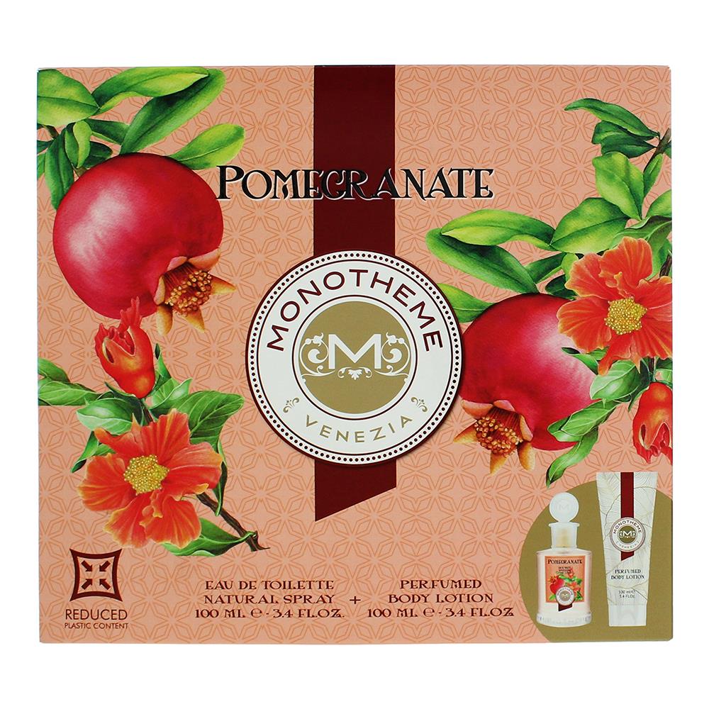 Monotheme Pomegranate 100ml Eau de Toilette Gift Set 100ml Body Lotion for Her