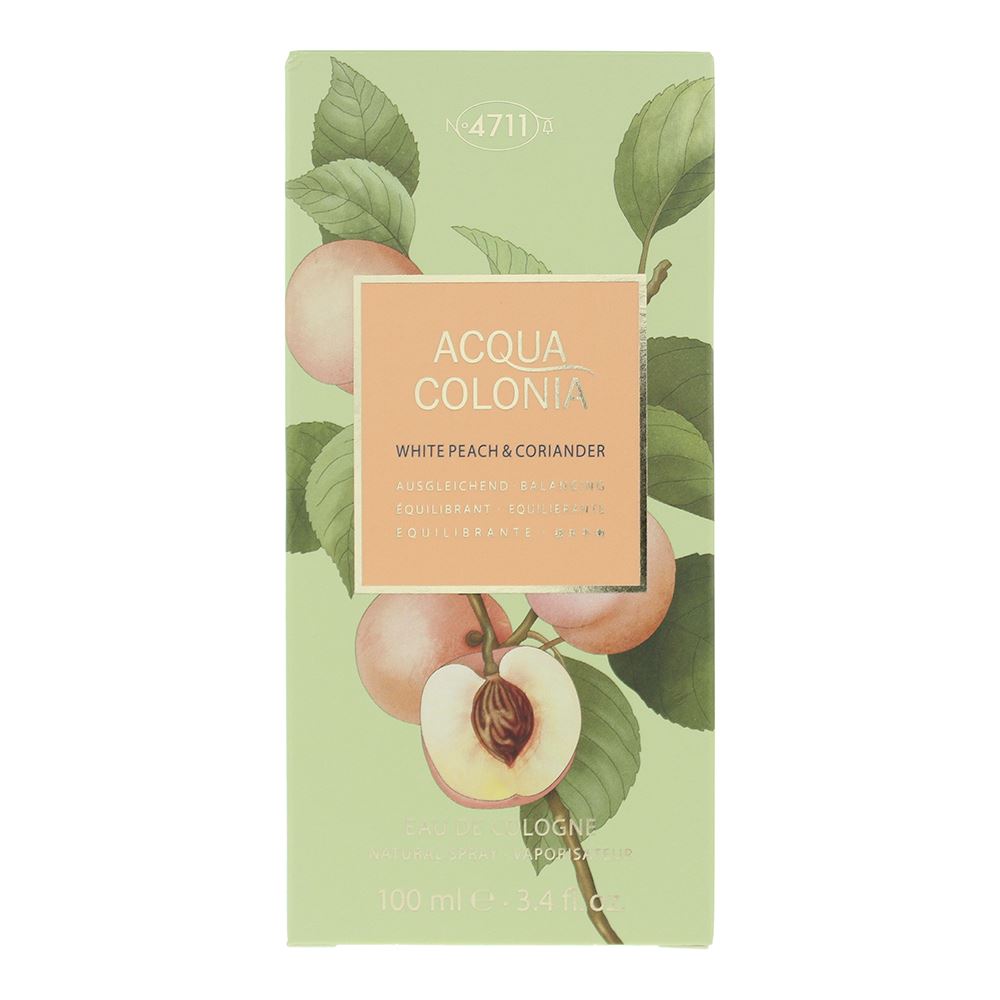 4711 Acqua Colonia White Peach & Coriander 100ml Eau de Cologne Spray for Unisex