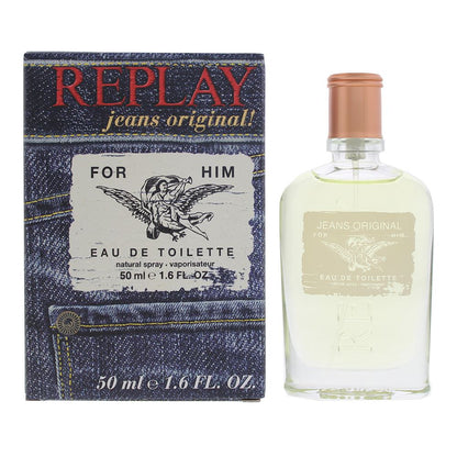 Replay Jeans Original! For Him 50ml Eau de Toilette Spray for Him