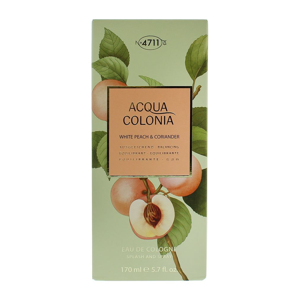 4711 Acqua Colonia White Peach & Coriander 170ml Eau de Cologne Spray for Unisex