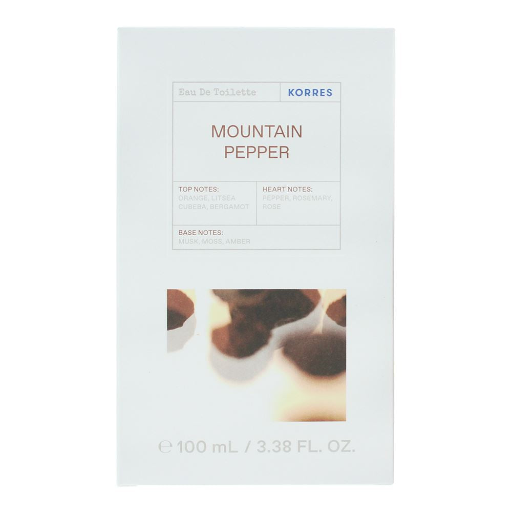 Korres Mountain Pepper 100ml Eau de Toilette Spray for Him