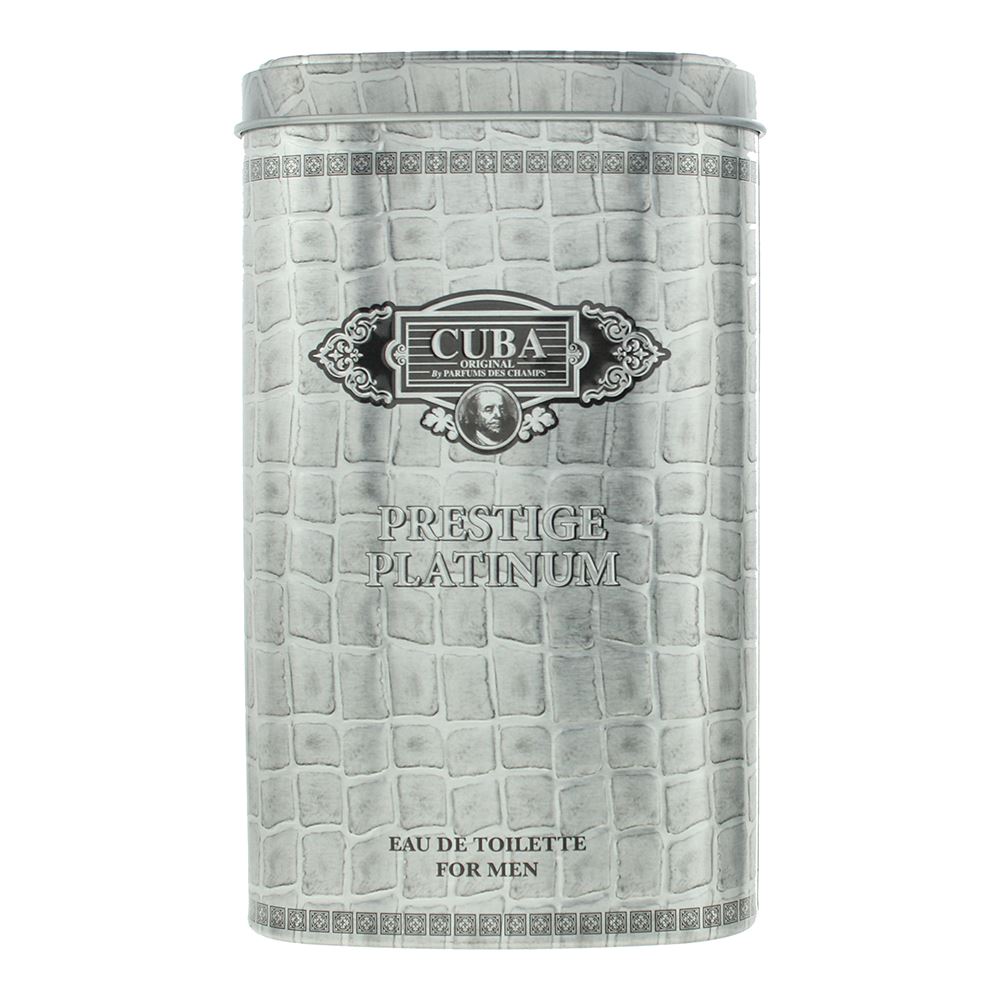 Cuba Prestige Platinum For Men 90ml Eau de Toilette Spray for Him