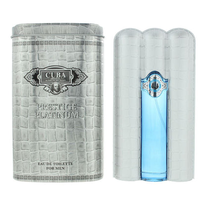 Cuba Prestige Platinum For Men 90ml Eau de Toilette Spray for Him