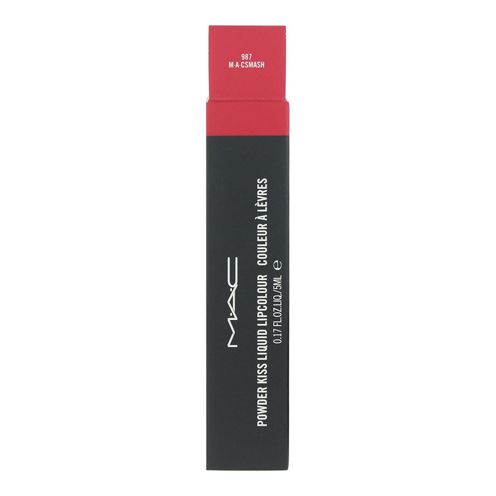 MAC Powder Kiss 5ml Liquid Lipcolour - 987 M.A.C Smash