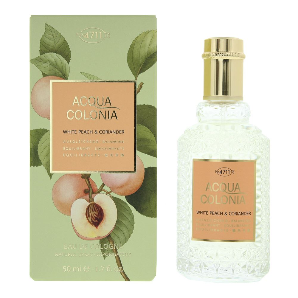 4711 Acqua Colonia White Peach & Coriander 50ml Eau De Cologne Spray for Unisex