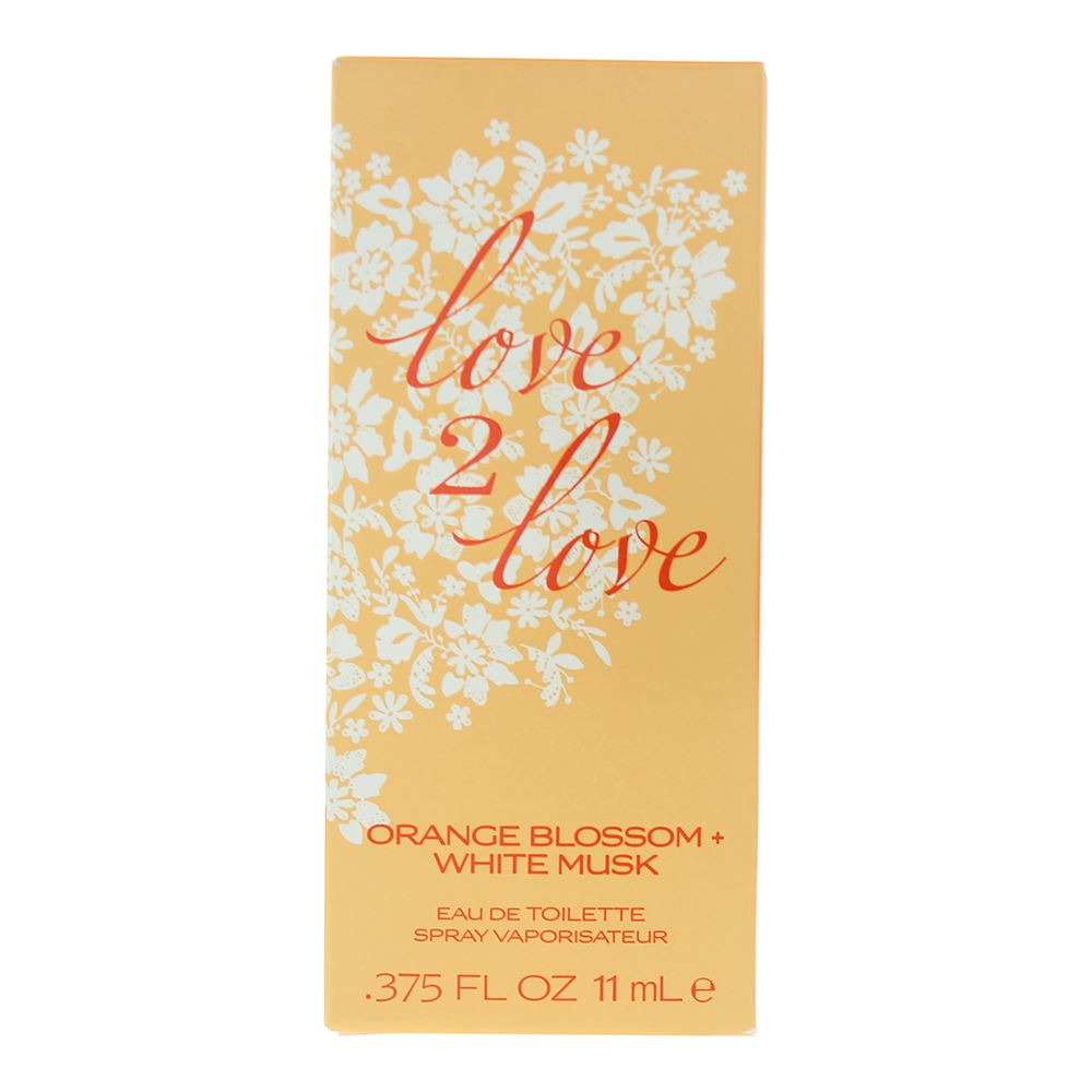 Love 2 Love Orange Blossom + White Musk 11ml Eau de Toilette Spray for Her