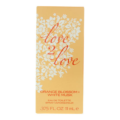 Love 2 Love Orange Blossom + White Musk 11ml Eau de Toilette Spray for Her