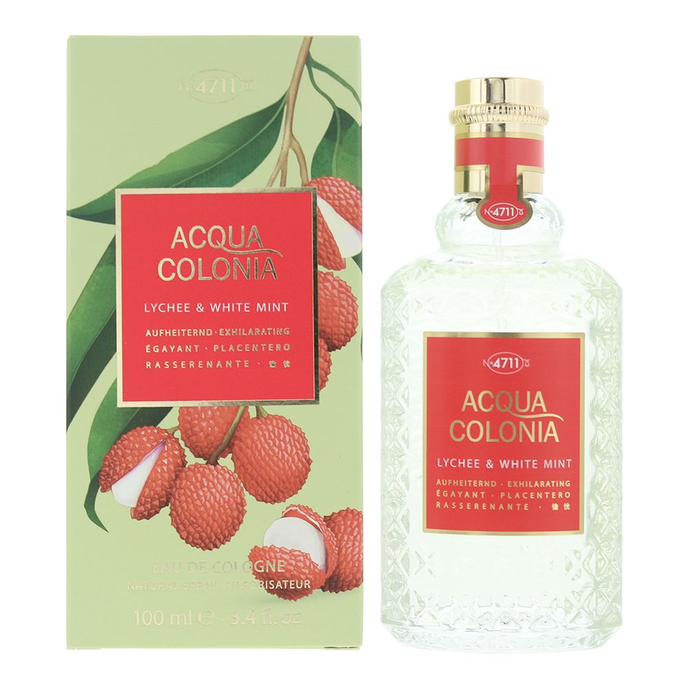 4711 Acqua Colonia Lychee & White Mint 100ml  Eau de Cologne Spray for Unisex