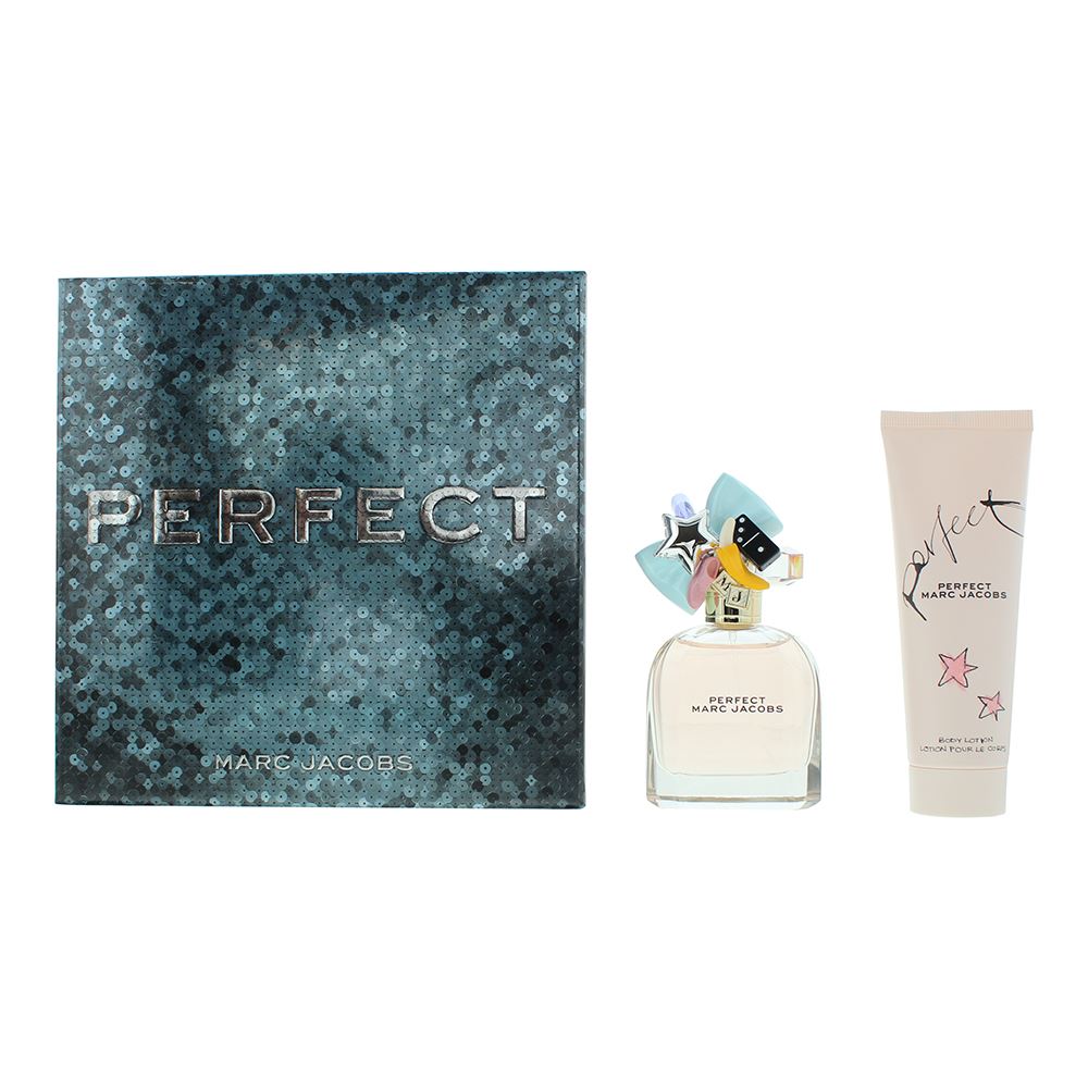 Marc Jacobs Perfect 50ml  Eau de Parfum Gift Set Body Lotion 75ml for Her